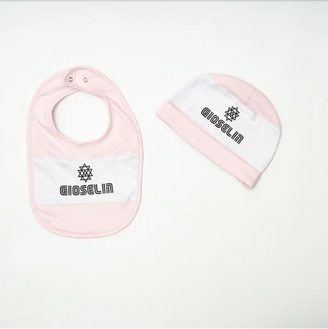 Gioselin Set Bavetto E Cappello Neonato Baby Rosa