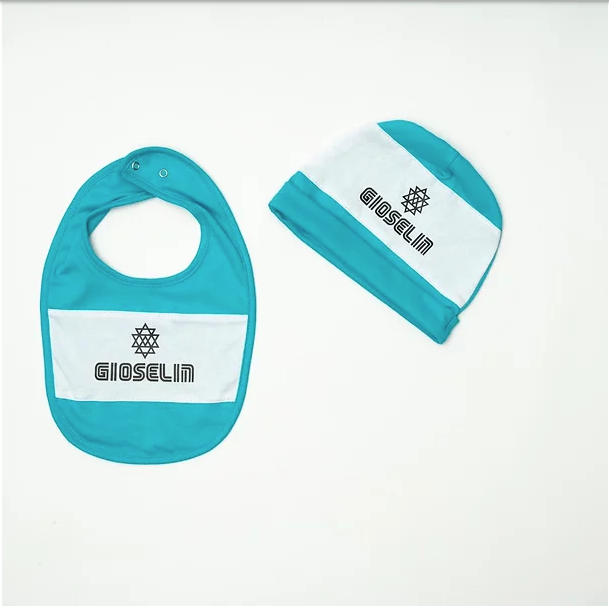 Gioselin Set Bavetto E Cappello Neonato Baby Azzurro