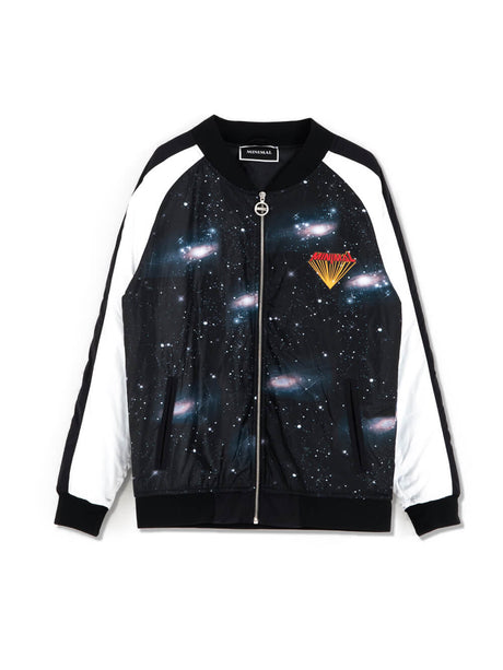 Mnml Bomber Nero Stampa Minimal Universo